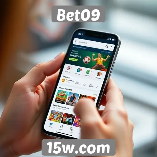 Experiência do usuário em dispositivos móveis no Bet09